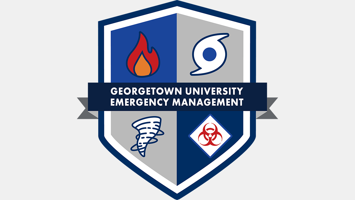 Georgetown University Office of Emergency Management Badge Logo